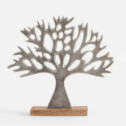 inny Dekoracja srebrna DRZEWO 25,5 cm