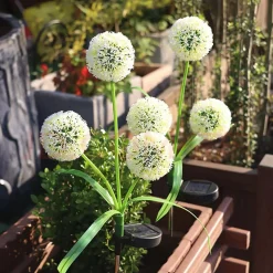 Lampy Ogrodowe|Lampy Ogrodowe|Zumaline Dekoracja zewnętrzna solarna LED IP44 DMUCHAWIEC