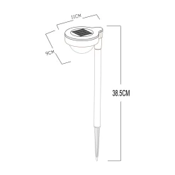 Lampy Ogrodowe|Lampy Ogrodowe|Zumaline Dekoracja zewnętrzna solarna LED IP44 38,5 cm