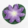 Lampy Ogrodowe|Lampy Ogrodowe|Zumaline Dekoracja zewnętrzna solarna LED IP44 fioletowa KWIAT LOTOSU