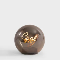 Dekoracje Led|inny Dekoracyjna LED szklana kula z napisem COOL
