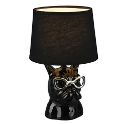 Lampy Do Pokoju Dziecięcego|Lampy Stołowe| Designerska lampa stołowa ceramiczna czarna DOSY