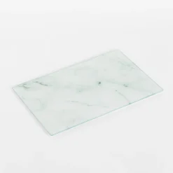 inny Deska do krojenia szklana BIAŁY MARMUR 20x30 cm