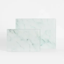 inny Deska do krojenia szklana BIAŁY MARMUR 20x30 cm