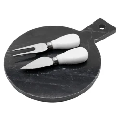 Miski, Patery I Półmiski|inny Deska do serów mamurowa z akcesoriami 24,5x18 cm