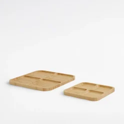 Miski, Patery I Półmiski|inny Deska do serwowania przekąsek bambusowa 29,5x29,5 cm