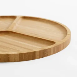 inny Deska do serwowania przekąsek bambusowa 30 cm