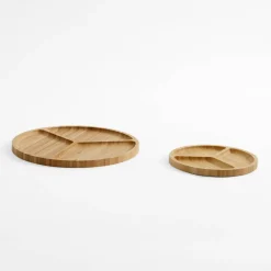 inny Deska do serwowania przekąsek bambusowa 30 cm