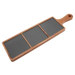 Miski, Patery I Półmiski|inny Deska do serwowania z 3 łupkami 44x12 cm