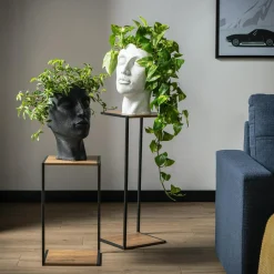 inny Donica głowa czarna 25x21x38 cm