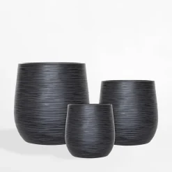 inny Donica ogrodowa czarna 44x44 cm