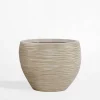inny Donica ogrodowa okrągła beżowa 29 cm