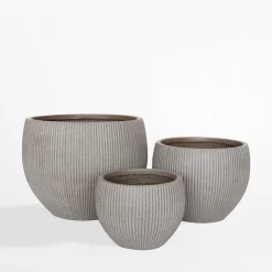 Donice, Osłonki I Kwietniki|inny Donica ogrodowa okrągła taupe 38 cm