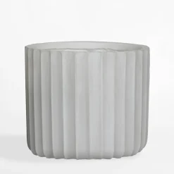 inny Donica ryflowana 36x36x32 cm biała