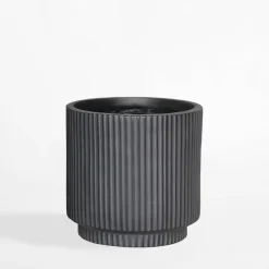 Donice, Osłonki I Kwietniki|inny Donica ryflowana 24x24x24 cm czarna