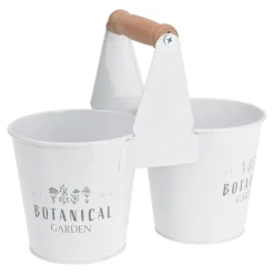 Donice, Osłonki I Kwietniki| Doniczka metalowa podwójna 20 CM *mix