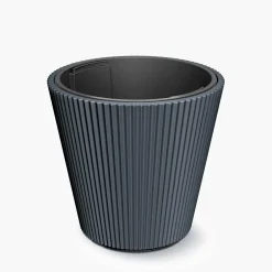 Donice Ogrodowe|Donice, Osłonki I Kwietniki|inny Doniczka stożkowata antracytowa MILLY 39 cm