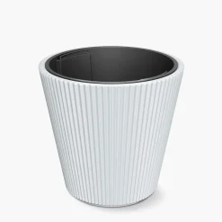 Donice Ogrodowe|Donice, Osłonki I Kwietniki|inny Doniczka stożkowata biała MILLY 46,7 cm