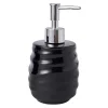 Dozownik do mydła ceramiczny czarny 17 cm