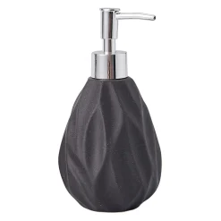 Akcesoria Łazienkowe|Akcesoria Łazienkowe| Dozownik do mydła w płynie ceramiczny czarny 15,2 cm