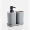 Akcesoria Łazienkowe|Akcesoria Łazienkowe|inny Dozownik do mydła z pojemnikiem na podstawce ciemnoszary