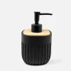 Akcesoria Łazienkowe|Akcesoria Łazienkowe|inny Dozownik na mydło ze żłobieniami czarny
