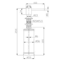 Dozowniki|Alveus Dozownik płynu do mycia naczyń PRINCE złoty