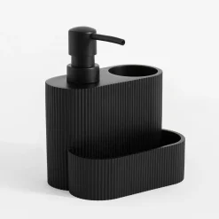 inny Dozownik z pojemnikiem ryflowany czarny