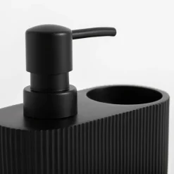 inny Dozownik z pojemnikiem ryflowany czarny