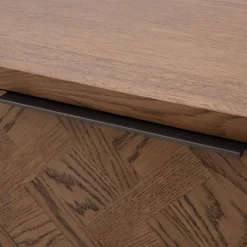 Drewniana szafka RTV z frontem w jodełkę KASTENOS