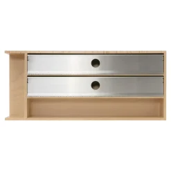 Wkłady Do Szuflad|Wyposażenie Szuflad| Drewniany wkład na folię Q-WOOD moduł D 20 cm