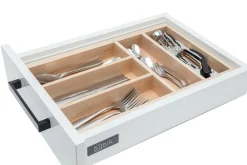 Wkłady Do Szuflad|Wyposażenie Szuflad| Drewniany wkład na sztućce Q-WOOD 40 cm