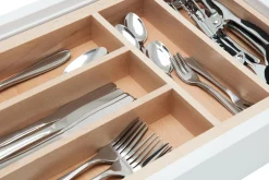 Wkłady Do Szuflad|Wyposażenie Szuflad| Drewniany wkład na sztućce Q-WOOD 40 cm