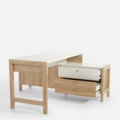 Dzieci FORTE Duże biurko z szufladami i szafką HOYVIK