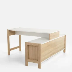 Dzieci FORTE Duże biurko z szufladami i szafką HOYVIK