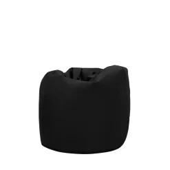 Pufy I Podnóżki| Duży worek sako z czarnej ekoskóry MEGA