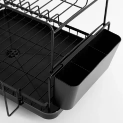 Suszarki I Ociekacze|inny Dwupoziomowa suszarka na naczynia czarna 44,3x33x26,8 cm