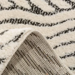 Chodniki|Dywany Z Krótkim Włosiem|inny Dywan abstrakcyjny beżowo-czarny DEUS 80x150 cm