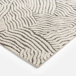 Chodniki|Dywany Z Krótkim Włosiem|inny Dywan abstrakcyjny beżowo-czarny DEUS 80x150 cm