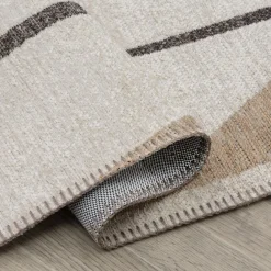 Dywan abstrakcyjny beżowy BRASS 160x230 cm