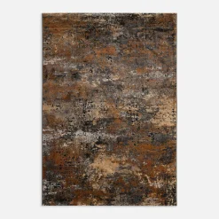 Dywany Z Krótkim Włosiem|inny Dywan abstrakcyjny szaro-rdzawy NOVANTA 200x290 cm