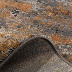 Dywany Z Krótkim Włosiem|inny Dywan abstrakcyjny szaro-rdzawy NOVANTA 120x170 cm