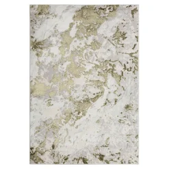 Dywany Z Krótkim Włosiem| Dywan abstrakcyjny złoty SUNSET 120x170 cm