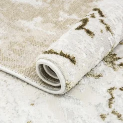 Dywan abstrakcyjny złoty SUNSET 160x230 cm