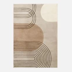 Dywany Z Krótkim Włosiem|inny Dywan art déco beżowy MILLEY 160x230 cm