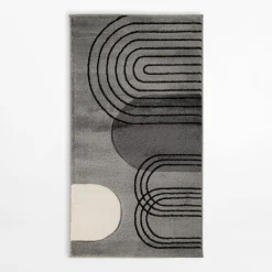inny Dywan art déco szary MILLEY 80x150 cm