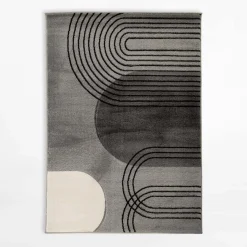 Dywany Z Krótkim Włosiem|inny Dywan art déco szary MILLEY 160x230 cm