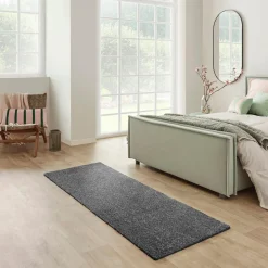 Dywany Z Krótkim Włosiem| Dywan ciemnoszary CLEVER 80x250 cm