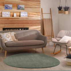 Dywany Shaggy|inny Dywan ciemnozielony PULY BEANS 160x230 cm