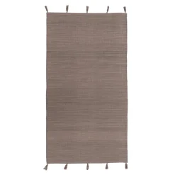 Dywan do przedpokoju brązowy BORG 80x150 cm